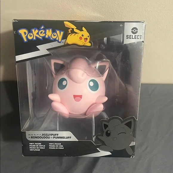 POKEMON Select JIGGLYPUFF Vinyl Figure NEW - Picture 1 of 3